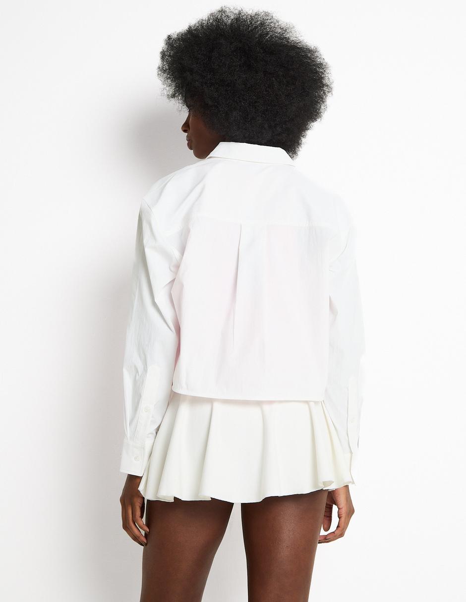 Camisa Athleta de algodón manga larga para mujer