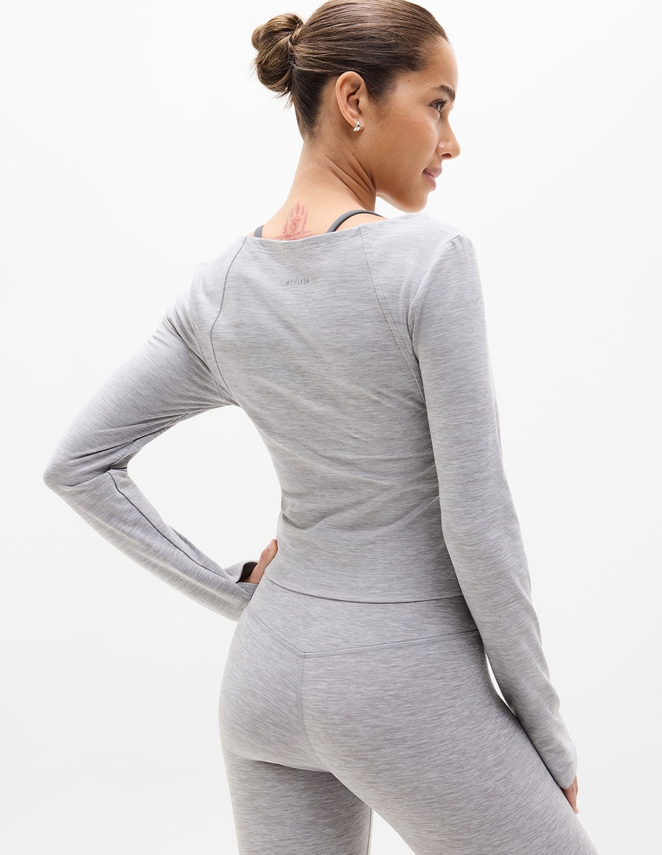 Playera deportiva para yoga de mujer
