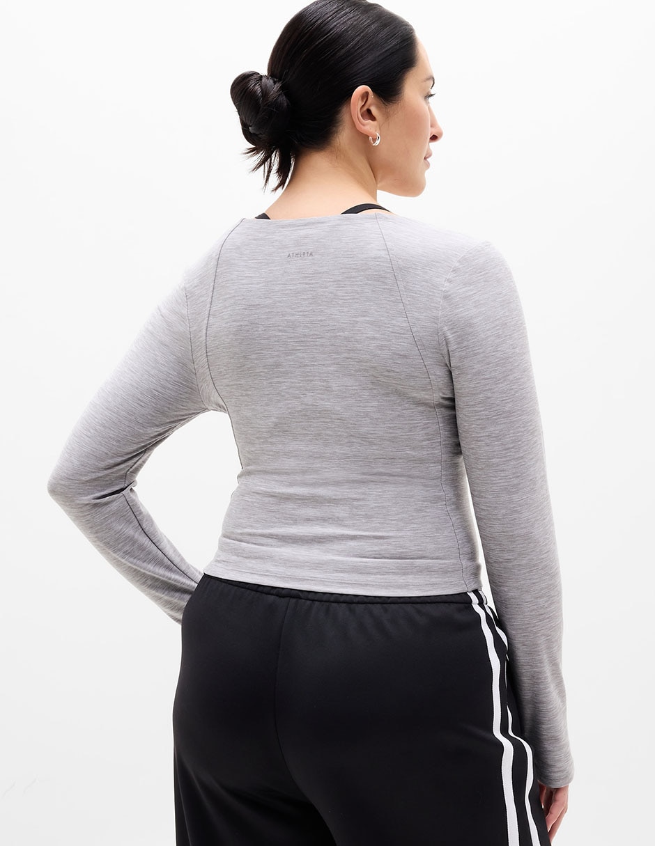 Playera deportiva para yoga de mujer