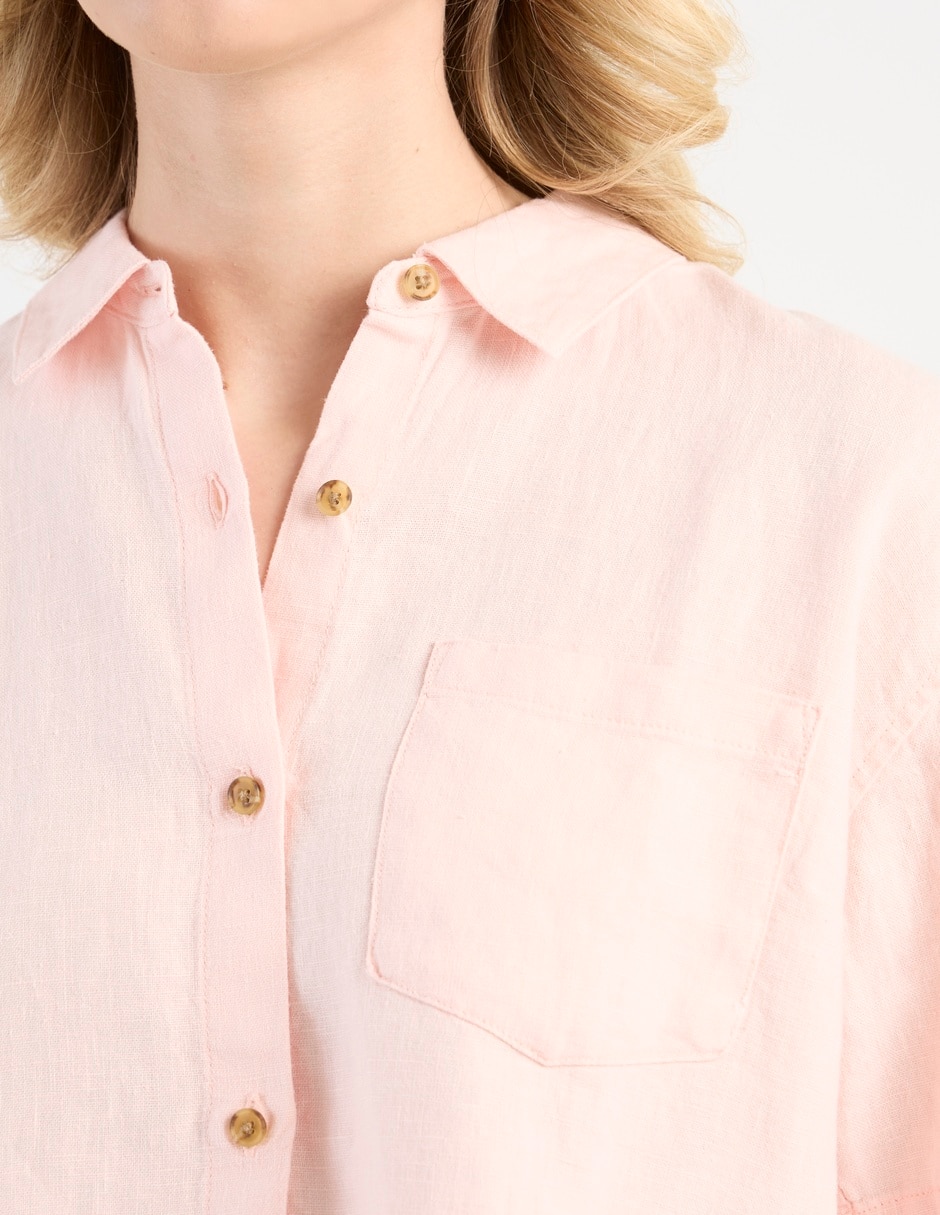 Camisa manga corta para mujer