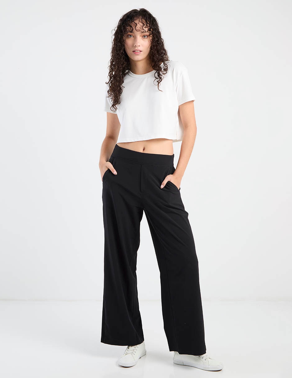 Pantalón relaxed Athleta wide leg para mujer
