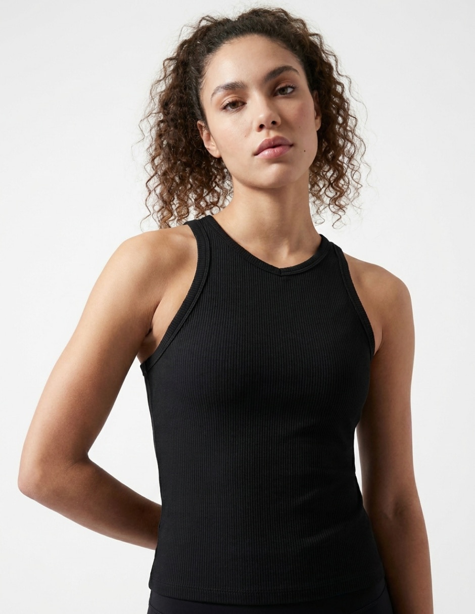 Playera deportiva para fitness de mujer 4